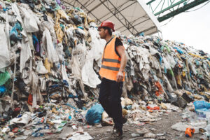 Ropa en la basura